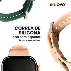 Smartwatch Innovo G-tide Amoled Elegante Resistente Al Agua 100 Modos Deportivos Contesta Llamadas Rosado