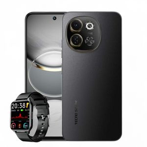 Celular Tecno Spark 30 8GB 256GB 5G Negro + Obsequio Smart Watch Sports