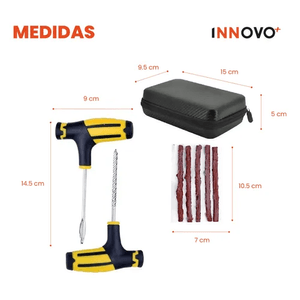Kit De Despinche Rápido Para Llantas Carro Moto Con Estuche Innovo Car
