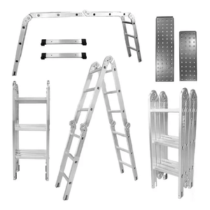 Escalera Todo En 1 Multifunción 12 Pasos Ajustable Innovo Craf Resiste 150 Kilos Multifuncional