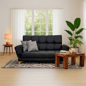 Sofa Cama Ocean Sintetico Negro