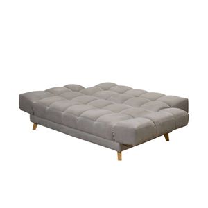 Sofa Cama Ocean Gris Con Puff