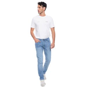 Slim Fit Jeans Tono Medio