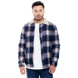 Chaqueta Acolchada Con Cuello Ovejero