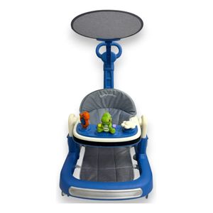 Caminador Musical Bebe Guia Luces Tapete Dinosaurio 344B Azul