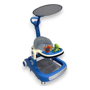 Caminador Musical Bebe Guia Luces Tapete Dinosaurio 344B Azul