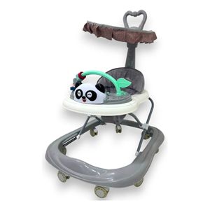 Caminador Andadera Guia Tapete Para Bebe Panda 321B Gris