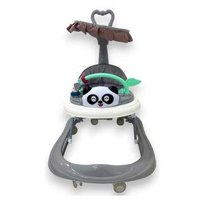 Caminador Andadera Guia Tapete Para Bebe Panda 321B Gris