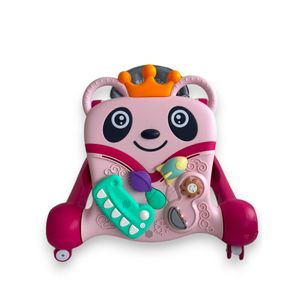 Andadera Caminador Musical 2 En 1 Bebes Panda 313B Rosado
