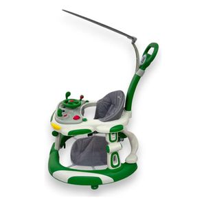 Caminador Andadera Manubrio Llantas Musical Con Guia 944-B Verde