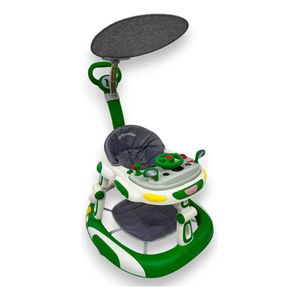 Caminador Andadera Manubrio Llantas Musical Con Guia 944-B Verde