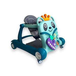 Andadera Caminador Musical 2 En 1 Bebes Panda 313B Azul