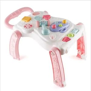 Andadera Musical Y Mesa Didactica Con Actividades Para Bebe 999C-T Rosado