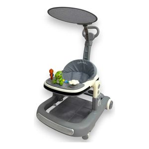 Caminador Musical Bebe Guia Luces Tapete Dinosaurio 344B Gris