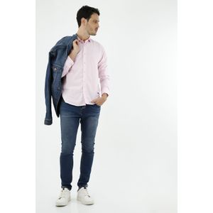 Jean para hombre tennis, jeans super skinny plano cintura con pretina