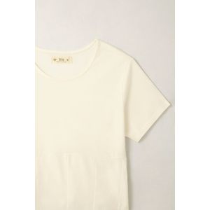 Camiseta con corte tipo corsé crudo para mujer