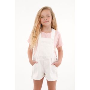 Overall corto de short crudo para niña