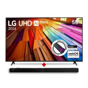 COMBO TV LG 55UT801 55"+BARRA SONIDO MERTEC MT-025 2 EN 1