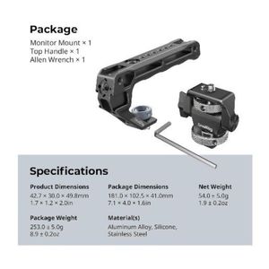 Kit mango superior + soporte monitor - Smallrig 5322