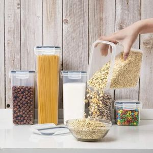Recipientes Hermeticos Organizadores De Cocina 7 Piezas Tapa Plastico