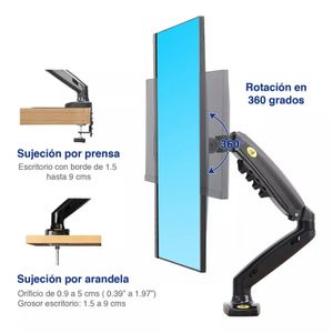 Soporte De Mesa Para De 17 A 27 Brazo Neumatico Articulado F80