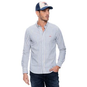 Camisa Manga Larga A Rayas (Se sugiere Comprar Una Talla Más Que La Normal)