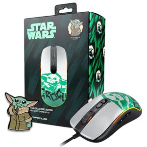 Mouse PRIMUS Gaming PMO-S203GR Star Wars Grogu Blanco|Verde