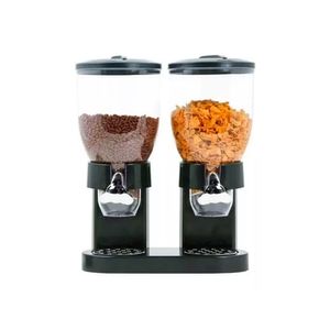 Dispensador de Cereal 2 Litros, Plástico Libre de BPA, Dosificador Giratorio, Hermético y Antideslizante