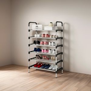 Zapatero de 6 Niveles YH9901 – Organizador para 12 a 18 Pares, Fácil Armado