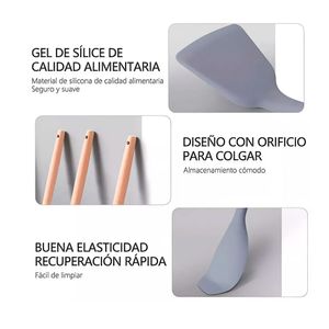 Set de Utensilios de Cocina x 19 Piezas Multiusos en Silicona