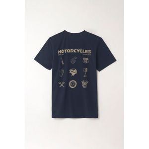 Camiseta básica azul para hombre