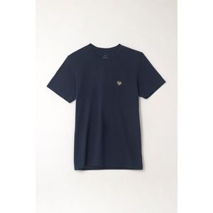 Camiseta básica azul para hombre