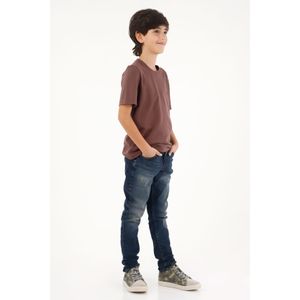 Jean Slim de tiro medio azul para niño