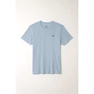 Camiseta básica azul para hombre