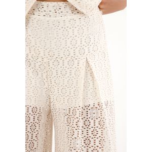 Pantalón oversize tejido crudo para mujer