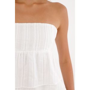 Camisa Strapless con bolero crudo para mujer