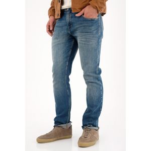 Jean Nudy con efecto craquelado azul para hombre