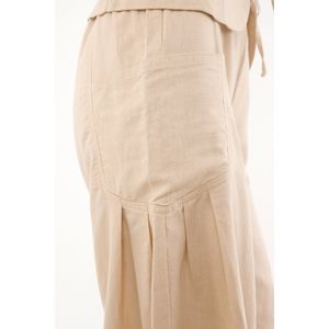 Pantalón Wide Leg crudo para mujer