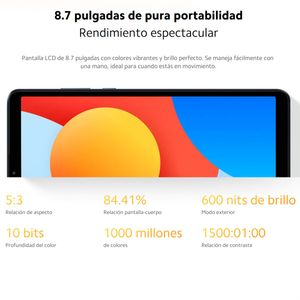 Tablet Xiaomi Redmi PAD SE 8.7'', 128GB /4GB, 6650Mah, Gris
