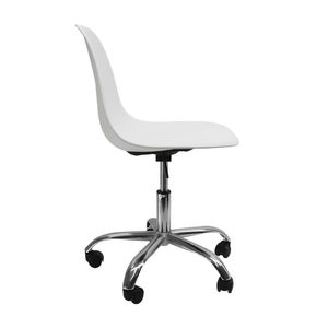 Silla DKR Tipo Eames Ruedas Blanca