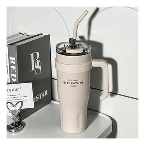 Termo Acero Inoxidable 900ml Premium Innovo Sitarayuri Doble Boquilla Frío/Calor Coffee Café Claro