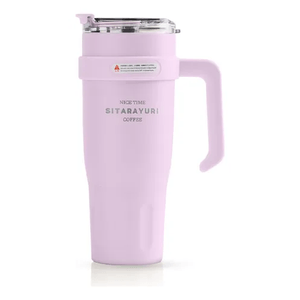 Termo Acero Inoxidable 900ml Premium Innovo Sitarayuri Doble Boquilla Frío/calor Coffee Rosado