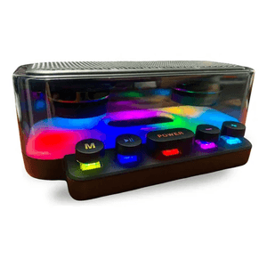 Parlante Bluetooth Alta Fidelidad RGB Mp3 USB Fm Sonido Envolvente Diseño Futurista Innovo Bass