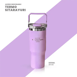 Termo Acero Inoxidable 600ml Manija Superior Frío/calor Coffee Flask Lila Innovo Sitarayuri
