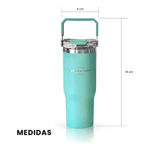 Termo Acero Inoxidable 600ml Manija Superior Frío/calor Coffee Flask Azul Innovo Sitarayuri