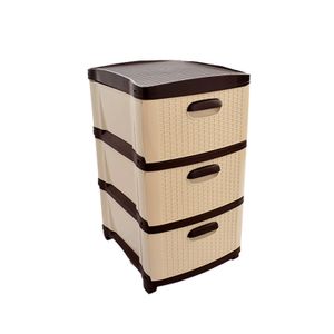 Organizador 3 Niveles Rattan Beige Café 390ORR3NIV-1 Prodehogar