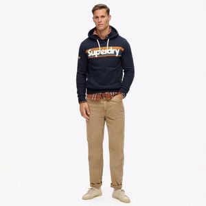 Buzo Cerrado Para Hombre Retro Stripe Logo Superdry