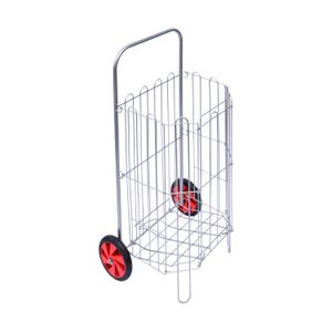 Carro para Mercar Prodehogar Pintado Gris 390CRMT–P – Plegable, Ruedas Resistentes