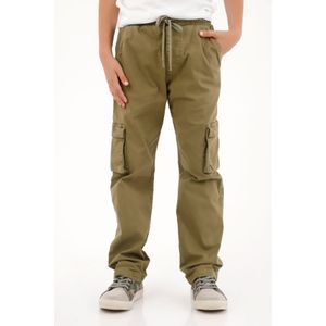 Pantalón con pretina elástica verde para niño