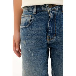 Bermuda Nudy con desgastes azul para niño